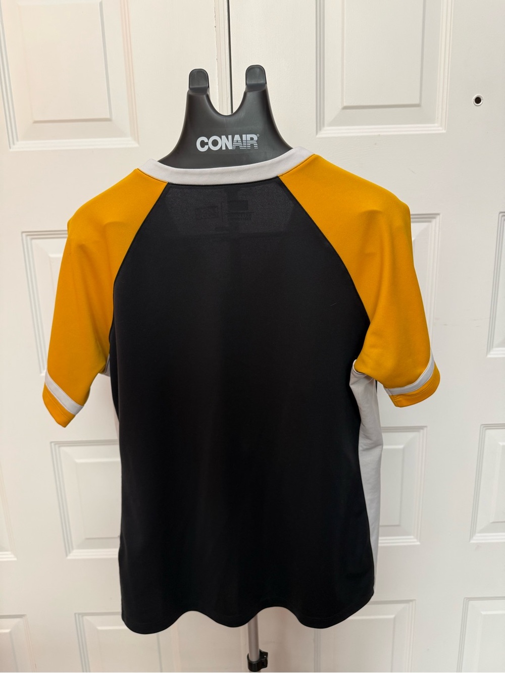 Pirates Black & Gold Raglan Button V-Neck Tee - Picture 8 of 11